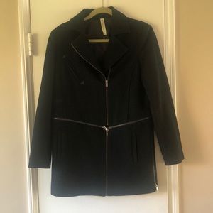 Nordstrom Mural Black Coat